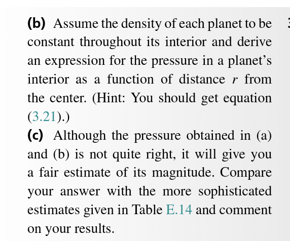 Solved 3-3. Use the equation of hydrostatic equilibrium to | Chegg.com