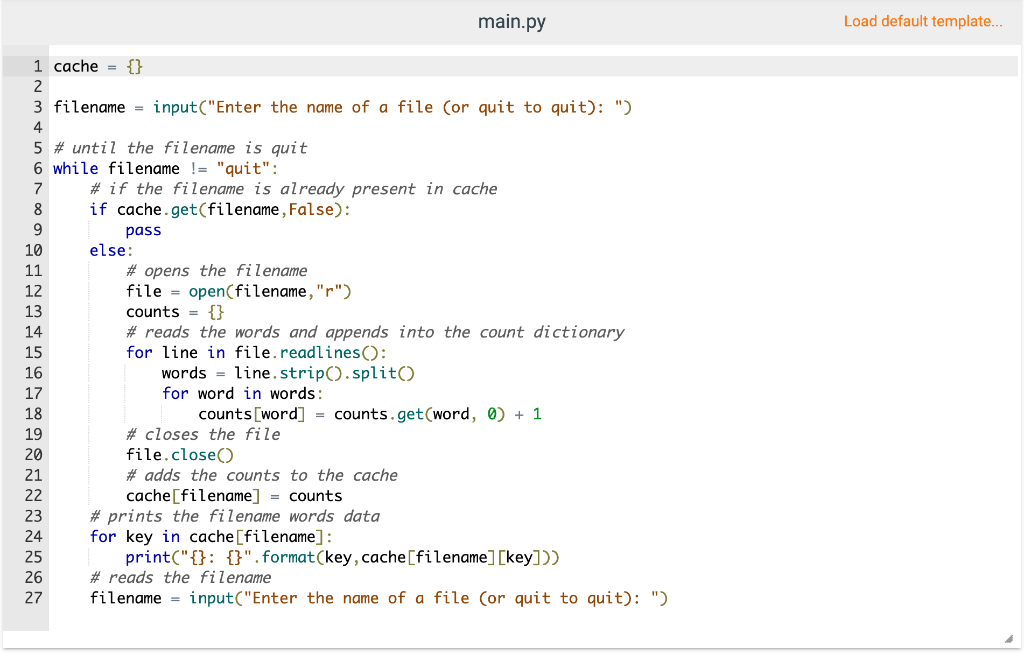 Solved 8.6 LAB: Modify Dictionary to count words A useful | Chegg.com