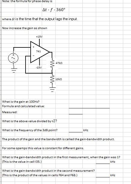 Solved Build the circuit below. Set the signal generator to Circuit Diagram