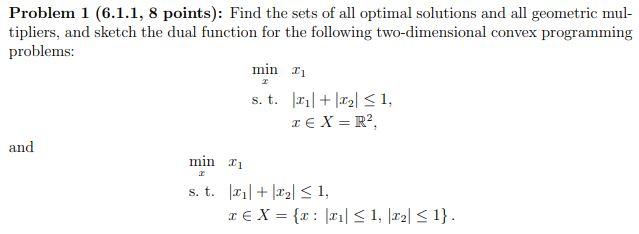Solved Problem 1 (6.1.1, 8 points): Find the sets of all | Chegg.com