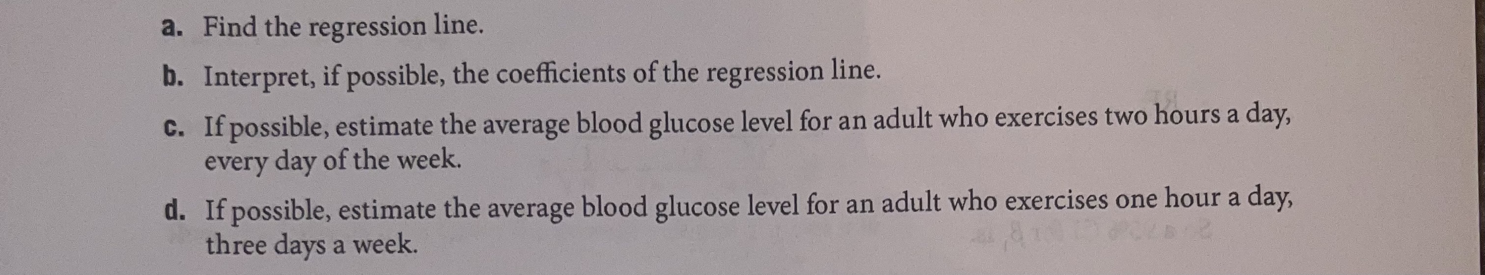 Solved a. Find the regression line. b. Interpret, if | Chegg.com