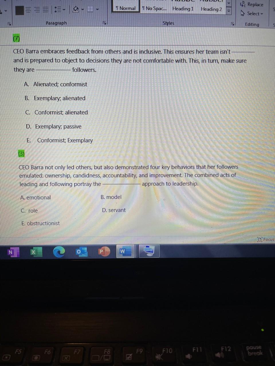 Solved T Normall T No Spac Heading 1 Heading 2 Replace Chegg