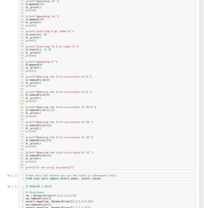 Solved In 1: 1 import ctypes provides low-level arrays 2 3 | Chegg.com