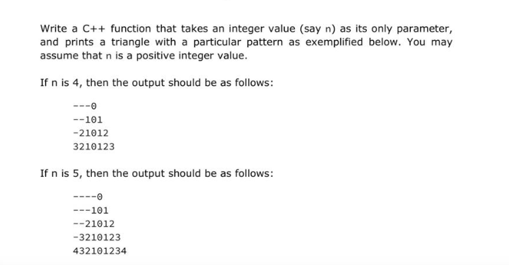 Solved Write a C++ function that takes an integer value (say | Chegg.com