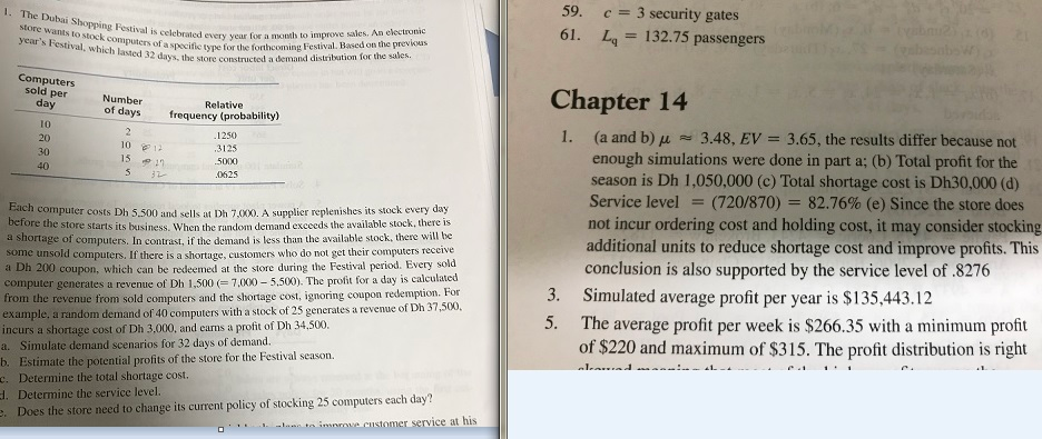Solved This is one of the management science problem. I | Chegg.com