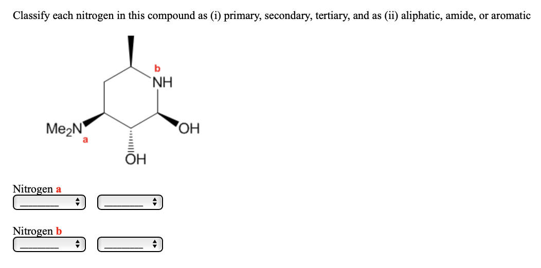 Solved Classify each nitrogen in this compound as (i) | Chegg.com