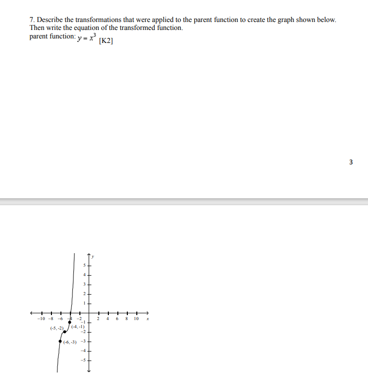 Solved 7. Describe the transformations that were applied to | Chegg.com
