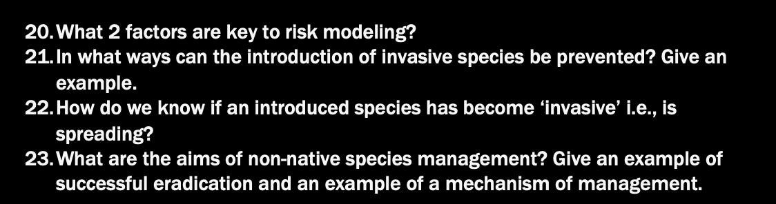 Solved N-Native Species Management: 12. Explain Two | Chegg.com