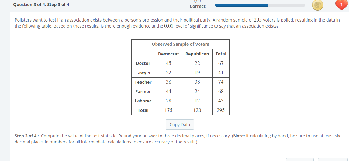 Solved Pollsters Want To Test If An Association Exists | Chegg.com