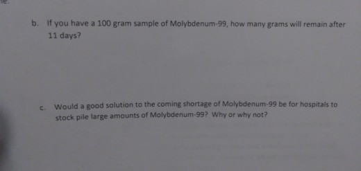 solved-due-to-the-short-half-life-of-technetium-99m-this-chegg