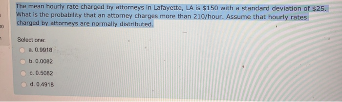 solved-the-mean-hourly-rate-charged-by-attorneys-in-chegg