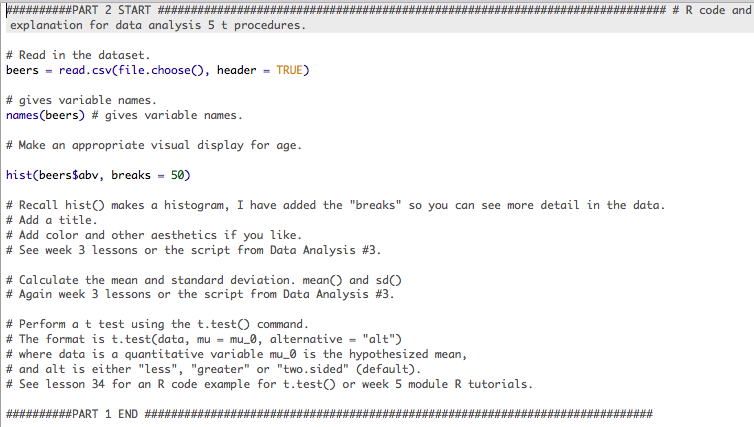 Part 3. (8 points) The microbeers.csv dataset is a | Chegg.com