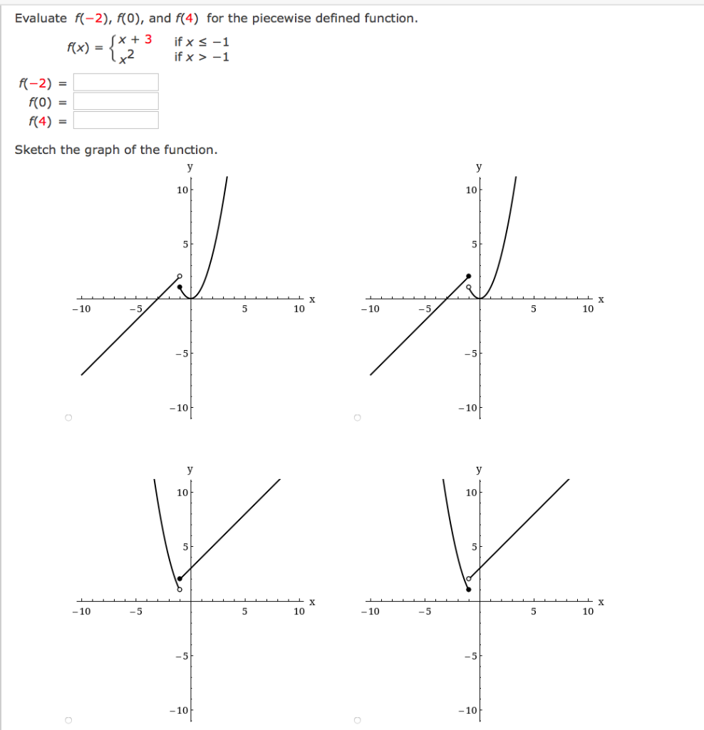 Solved The graphs of f and g are given. (a) State the values | Chegg.com