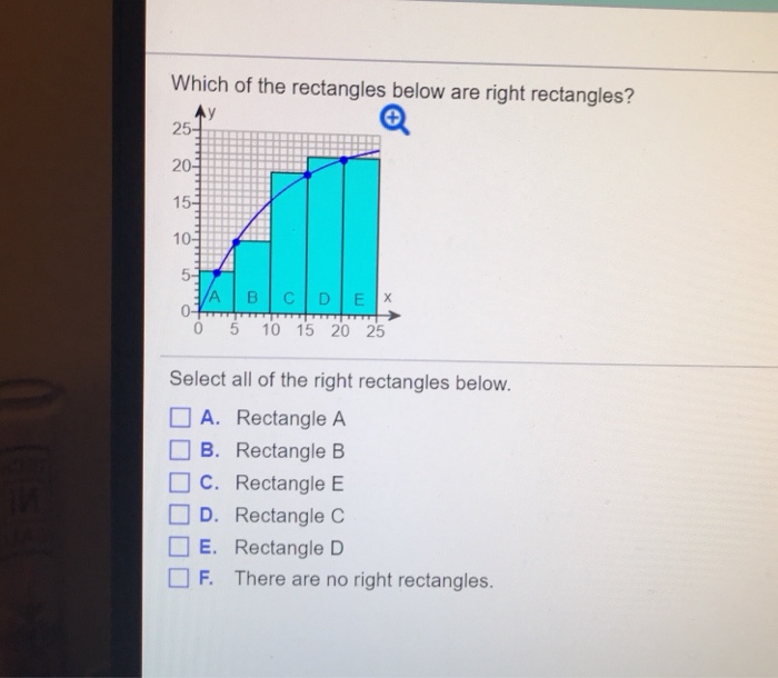 Solved Which of the rectangles below are right rectangles? | Chegg.com