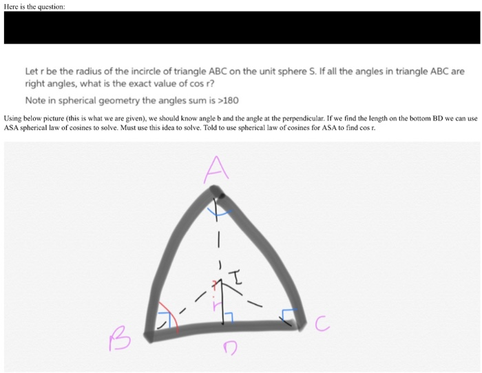 Solved Here is the question: Let r be the radius of the | Chegg.com