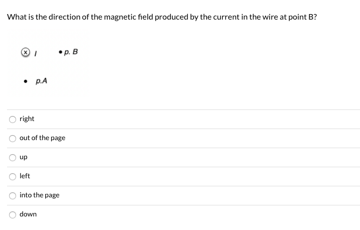 Solved What is the direction of the magnetic field produced | Chegg.com