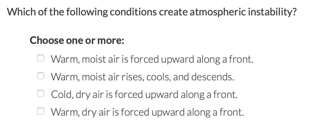 Solved Which of the following are factors that contribute to | Chegg.com