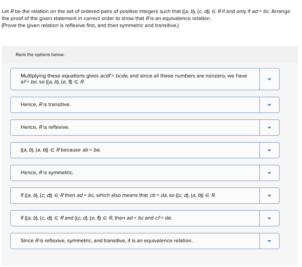 Solved Let R Be The Relation On The Set Of Ordered Pairs Of | Chegg.com