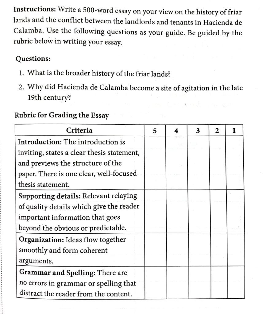 Solved Instructions Write a 500word essay on your view on