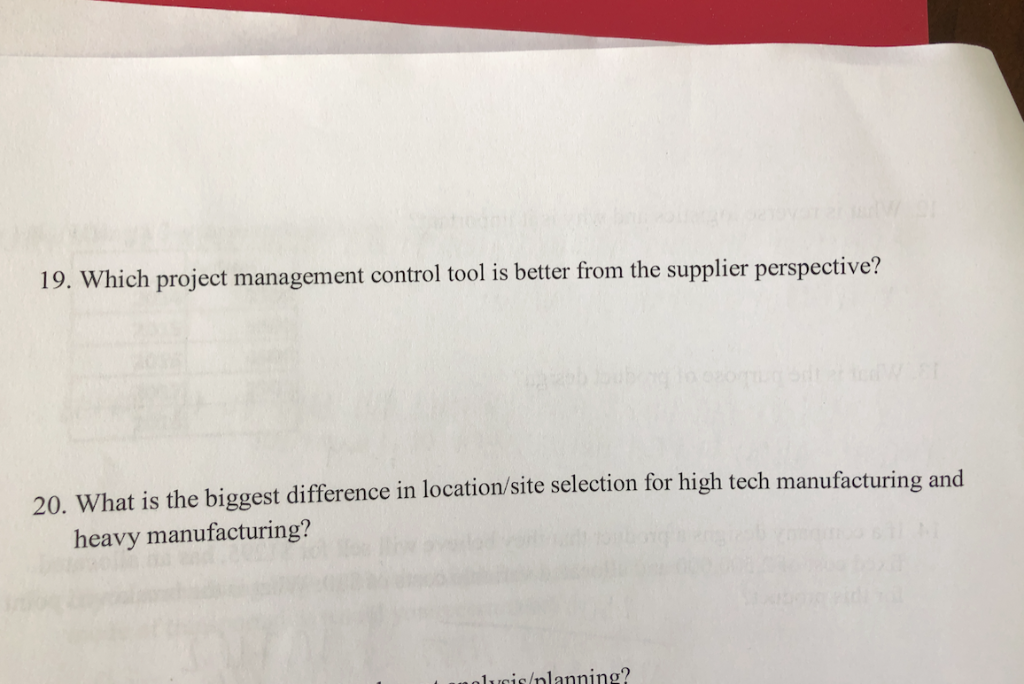 Solved hich project management control tool is better from | Chegg.com