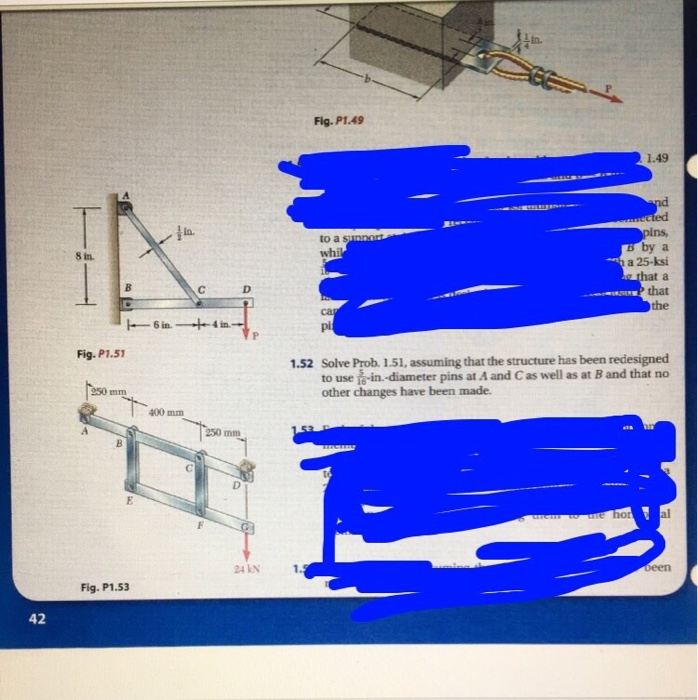 Solve Prob. 1.51, Assuming That The Structure Has | Chegg.com