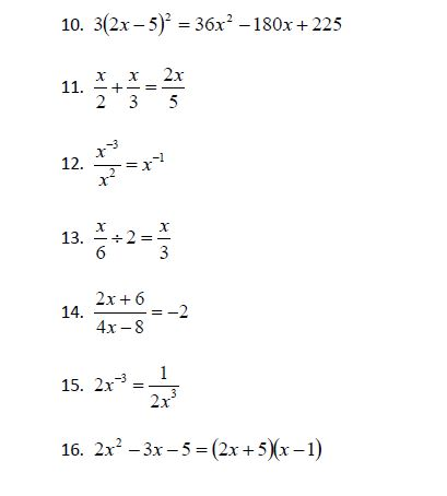 Solved Algebra Errors to Avoid Worksheet Each of the | Chegg.com Solved Algebra Errors to Avoid Worksheet Each of the | Chegg.com