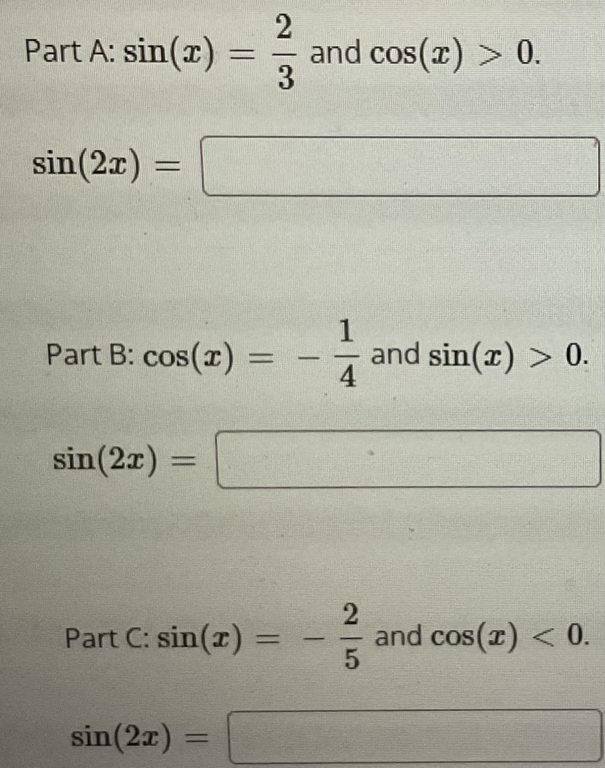 solved-part-a-sin-x-32-and-cos-x-0-sin-2x-part-b-chegg