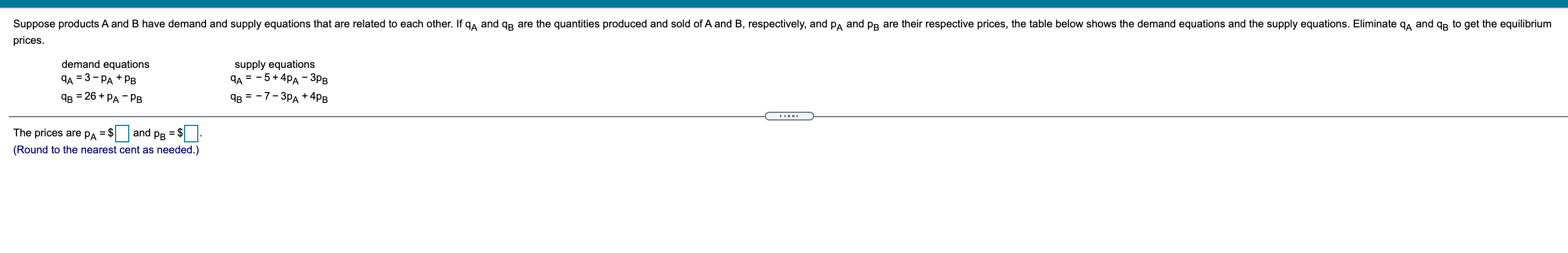 Solved Suppose Products A And B Have Demand And Supply | Chegg.com