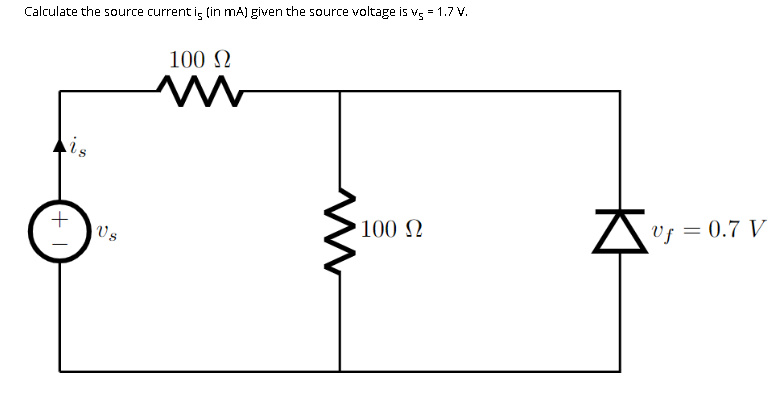 Solved Calculate the source current i5 (in mA ) given the | Chegg.com