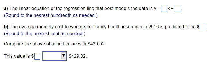 Solved The Table Lists The Average Monthly Cost To Workers | Chegg.com