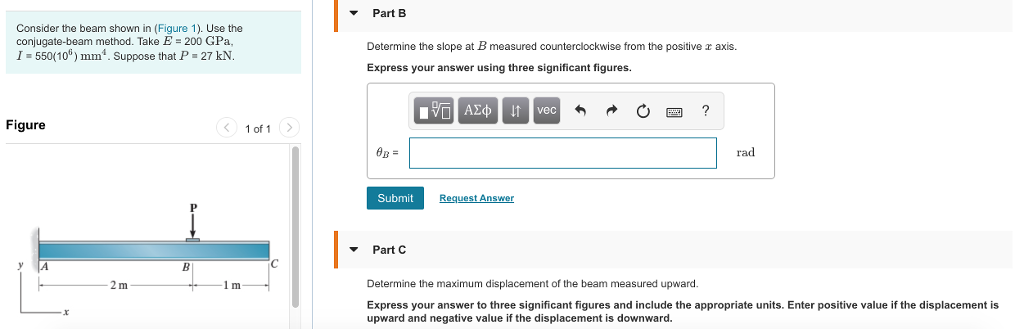 Solved Part B Consider The Beam Shown In (Figure 1). Use The | Chegg.com