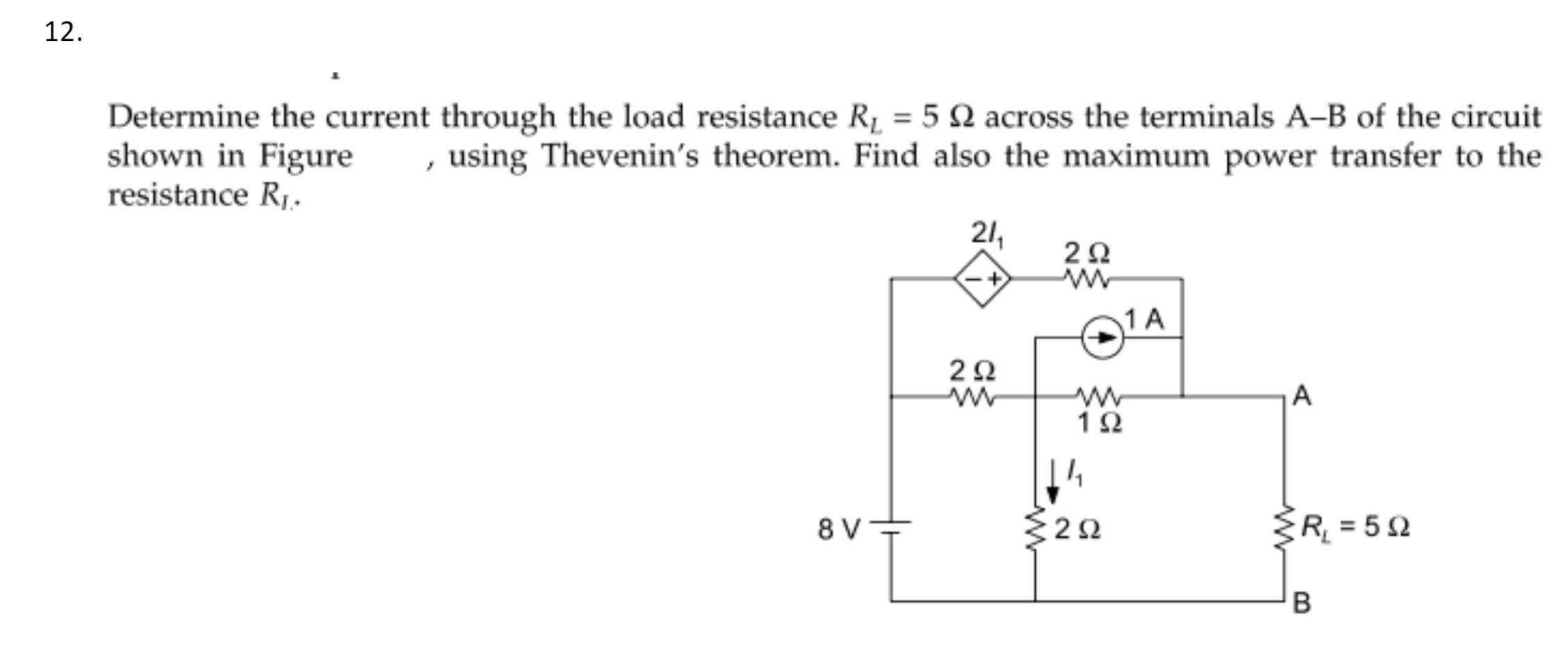 Solved Determine the current through the load resistance | Chegg.com