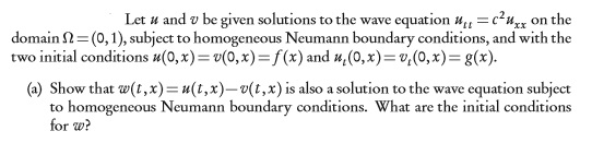 Solved Let u and v be given solutions to the wave equation | Chegg.com