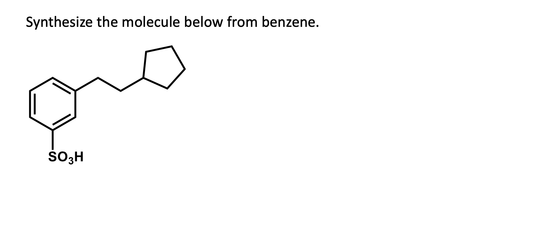 solved-synthesize-the-molecule-below-from-benzene-chegg