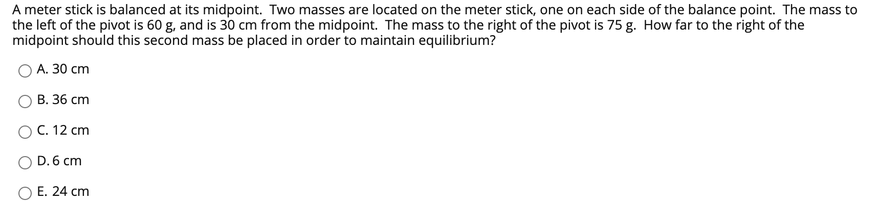 Solved A meter stick is balanced at its midpoint. Two masses | Chegg.com