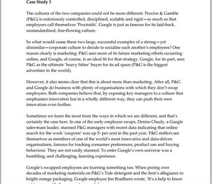 google company culture case study