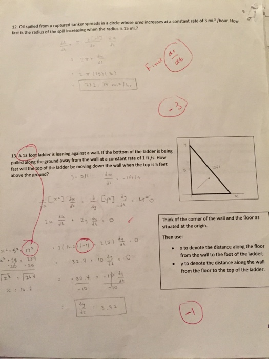 Solved 12. Oil spilled from a ruptured tanker spreads in a