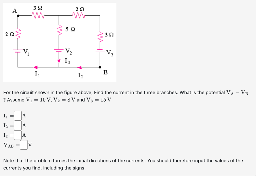 Solved For the circuit shown in the figure above, Find the | Chegg.com