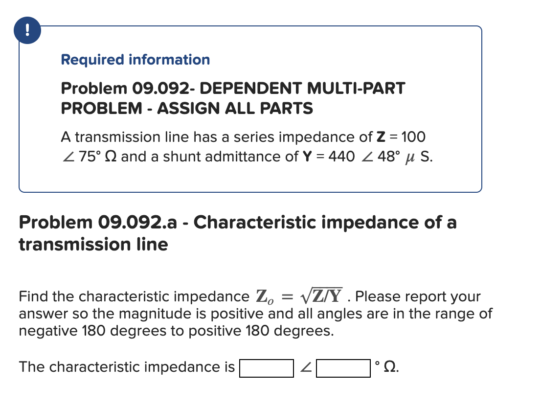 Solved !Required InformationProblem 09.092- ﻿DEPENDENT | Chegg.com