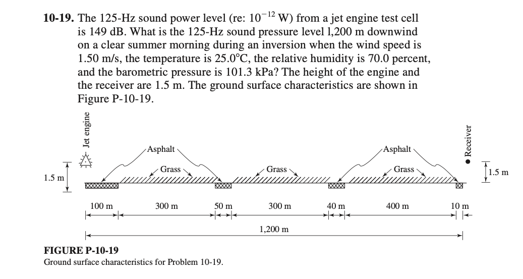 Gurgle fiber syv Solved 10-19. The 125-Hz sound power level (re: 10-12 W) | Chegg.com
