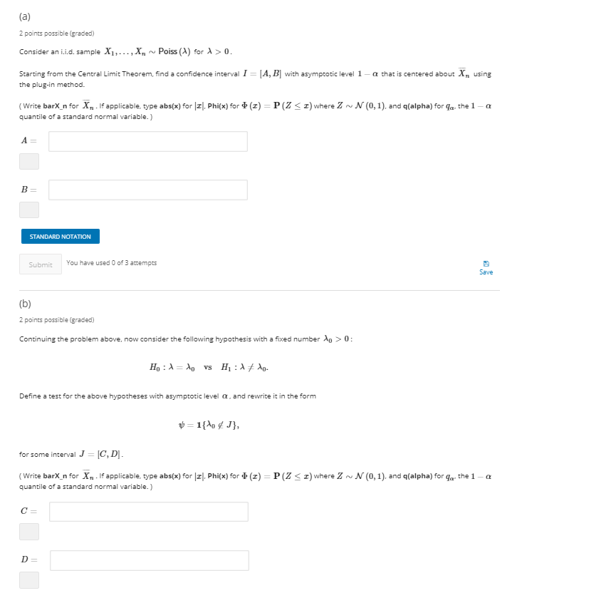 Solved A 2 Points Possible Graded Consider An Iid 7165