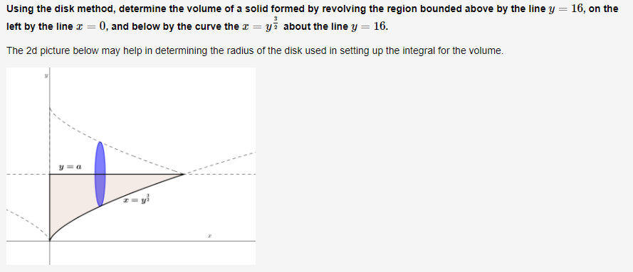 Solved Using the washer method, determine the volume of a | Chegg.com