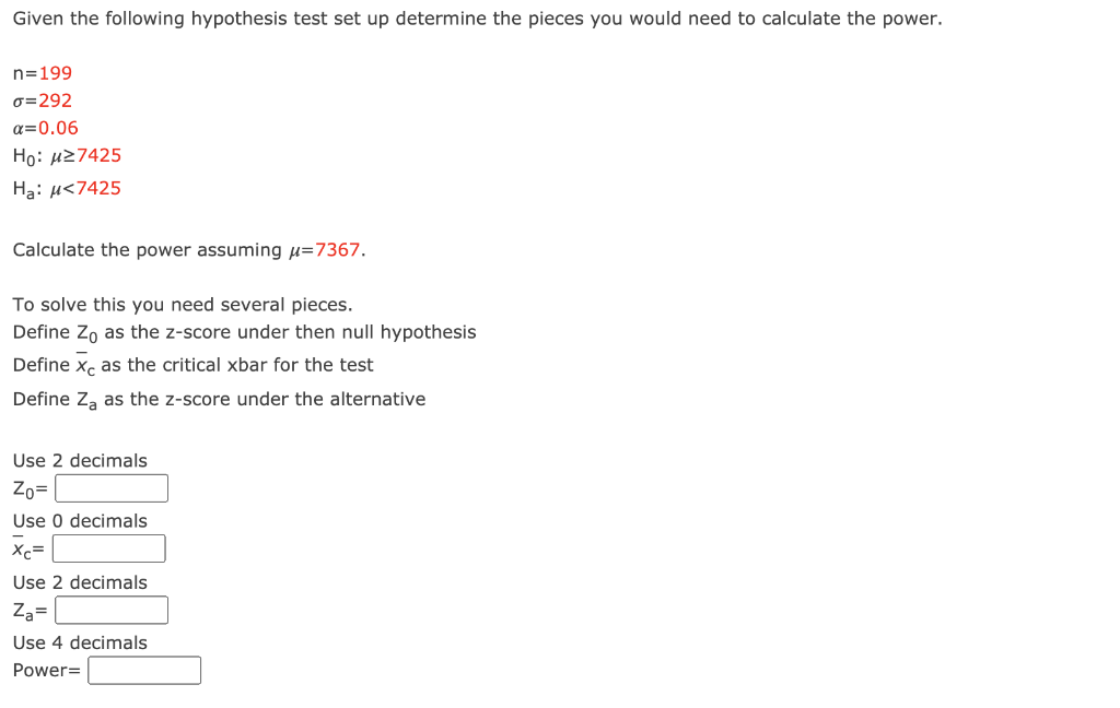 Solved Given The Following Hypothesis Test Set Up Determi Chegg Com