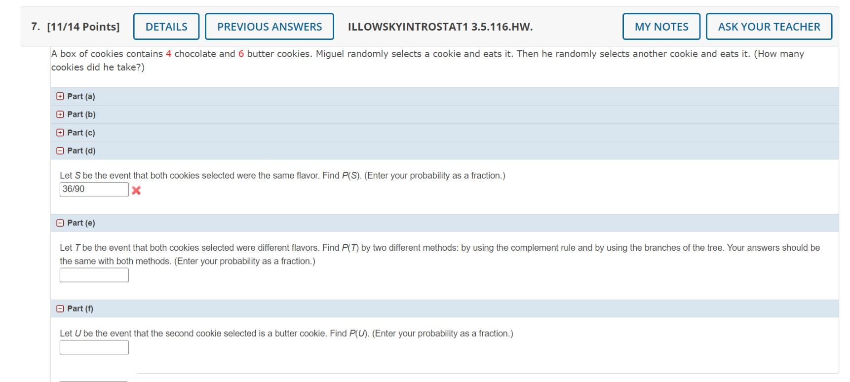 Solved DETAILS 7. [11/14 Points] PREVIOUS ANSWERS | Chegg.com