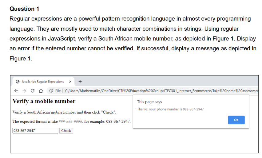 Solved Question 1 Regular expressions are a powerful pattern | Chegg.com