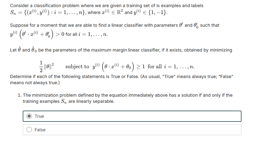 Solved Consider a classification problem where we are given | Chegg.com