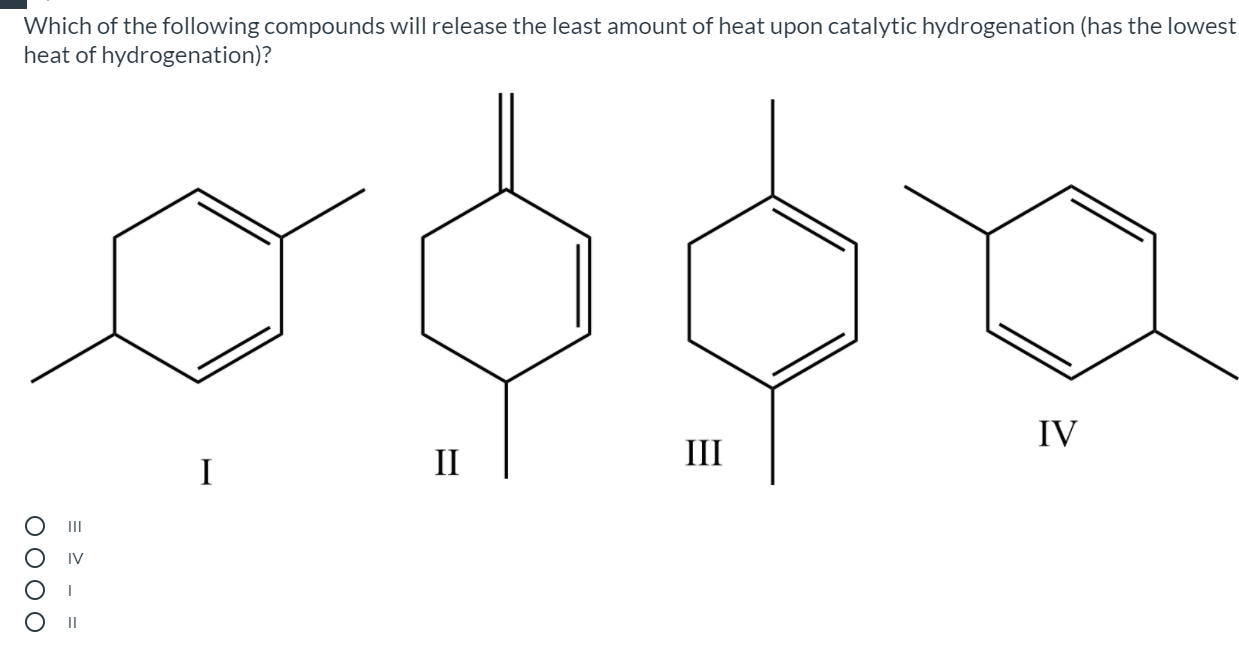 Solved Which of the following compounds will release the | Chegg.com