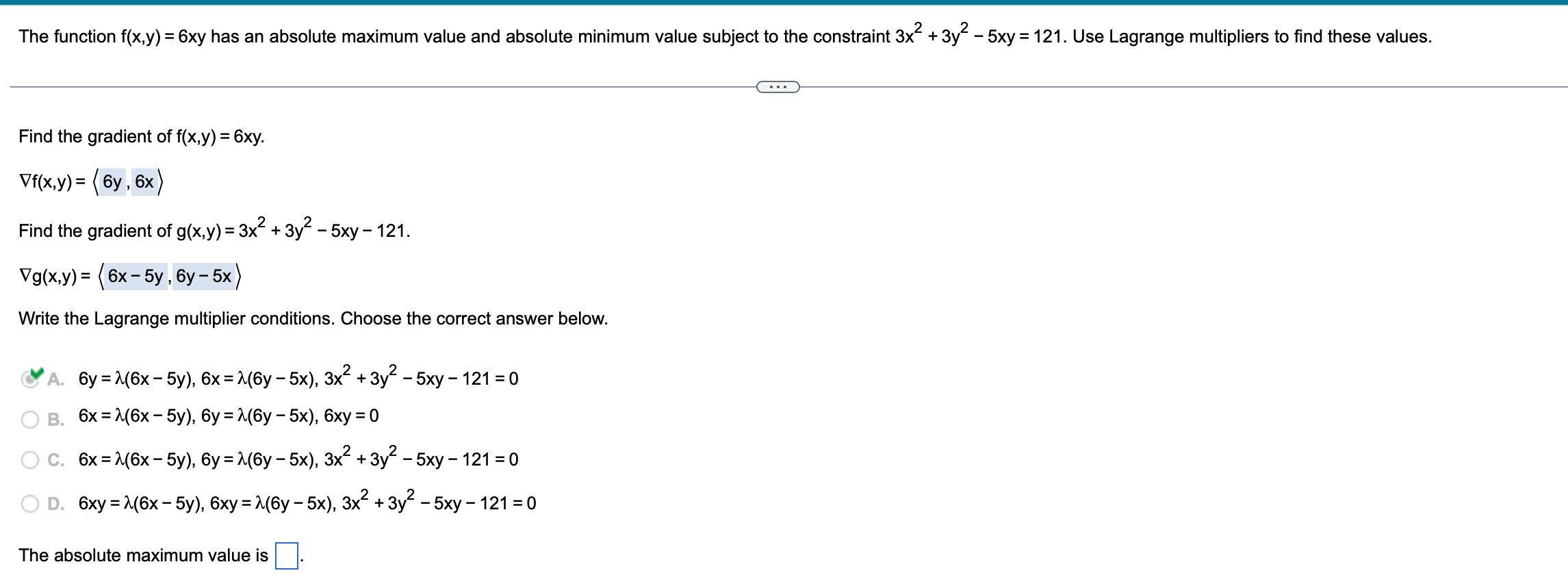 solved-the-function-f-x-y-6xy-has-an-absolute-maximum-value-chegg