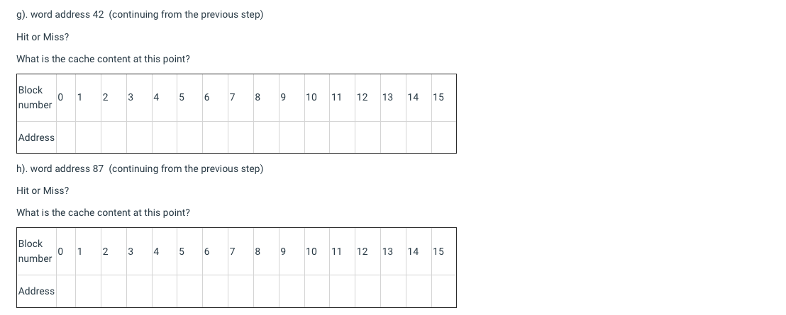 Solved 3. (4 pts) Assume that you have a direct-mapped cache | Chegg.com