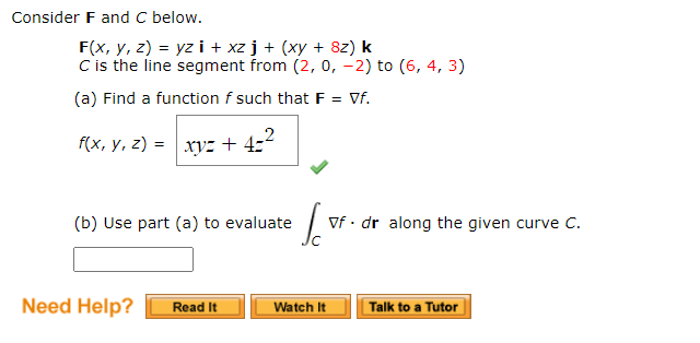 Solved Consider F And C Below F X Y Z Y2 I Xz J Chegg Com